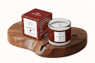 design amazon and etsy candle packaging for your brand