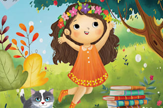 draw children book illustration and picture book