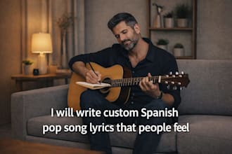 write custom spanish pop song lyrics that people feel