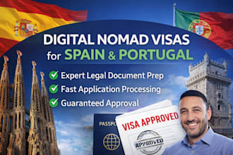 fast spain and portugal digital nomad visa, expert legal document, guaranteed
