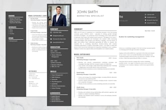 create resume template in canva