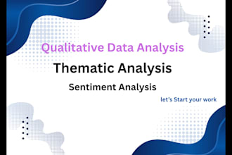 do sentiment and thematic analysis using  qualitative data