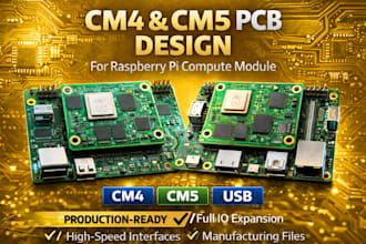 design pcb for raspberry pi cm4, cm5 and io board, pcb layout