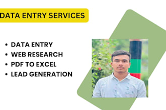 data entry web research and lead generation service