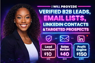 do lead generation, b2b leads generation linkedin leads email list building