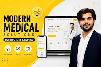 design a modern medical website for doctors and clinics
