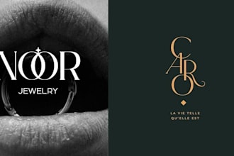 design luxury and modern jewelry logo