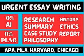 do urgent essay writing and essay editing