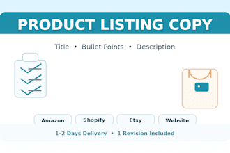 write product descriptions and bullet points