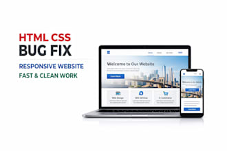 fix HTML CSS bugs and make website fully responsive