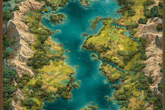 render immersive tabletop game cartography