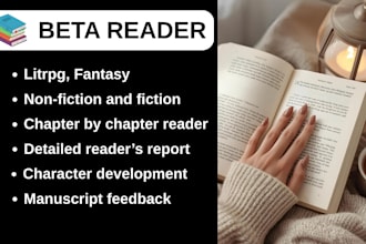 do beta read manuscript feedback litrpg