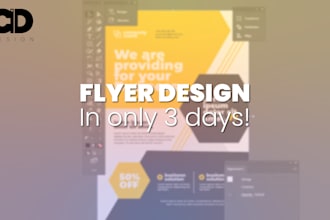 design a modern, clean and impactful flyer