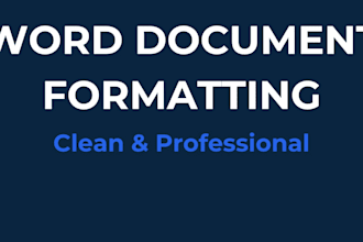 format and edit professional word documents