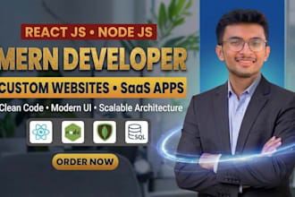 develop scalable node js and react web applications
