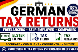 prepare german tax returns for freelancers, self employed and companies