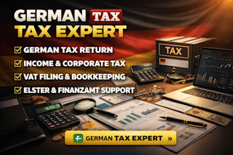 prepare german tax returns for freelancers, self employed and companies