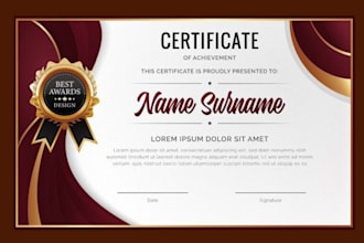 design professional award and diploma certificate templates