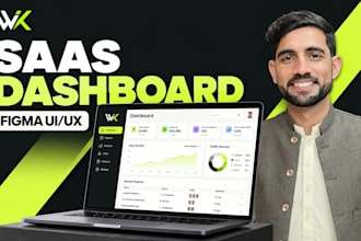 design saas dashboard UI UX and admin panel in figma
