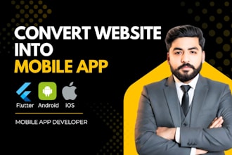 convert website to android and ios app with webview