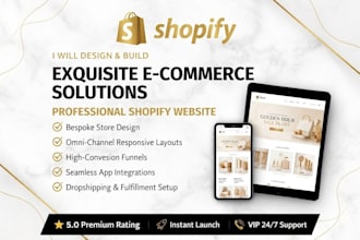design a high converting shopify store