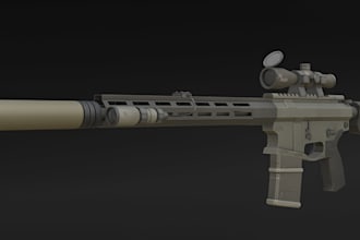 create game ready 3d props, weapons and assets for roblox