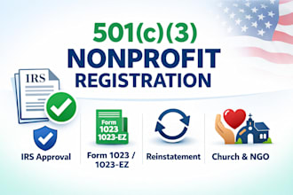 501c3 non profit registration, church, ngo, reinstate 501c3, file form 1020ez