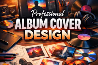 professional and eye catching album cover design