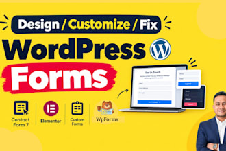 create or fix wordpress contact form 7 wpform gravity form forminator or jotform