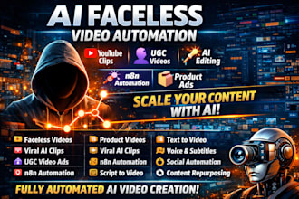 ai faceless youtube videos ai clips n8n automation ai image editing ai ugc video