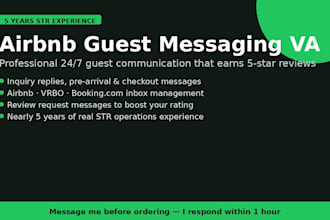 airbnb guest messaging virtual assistant and cohost