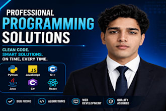 code in javascript, python, cpp, java, react and c sharp