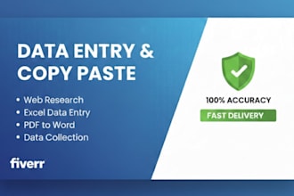 do data entry I am really good at