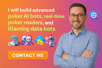 build advanced poker ai bots, realtime poker readers, and igaming bots