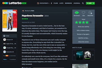 watch and review your movie on letterboxd