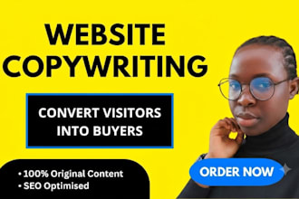 write high converting website copy and landing page content