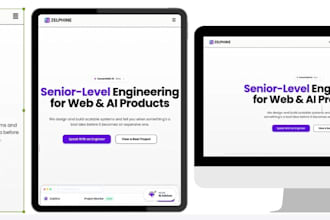 develop a custom react or next js website