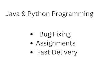 write or fix java or python programs