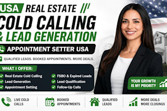 usa real estate cold calling real estate lead generation appointment setter usa