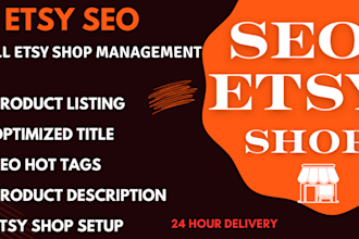 optimize your etsy store SEO, listings and boost organic sales
