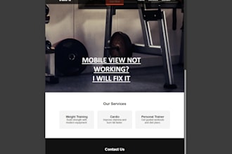 fix html css bugs and responsive issues in your website