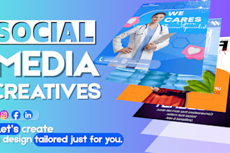 design eyecatchy social media post for instagram, facebook
