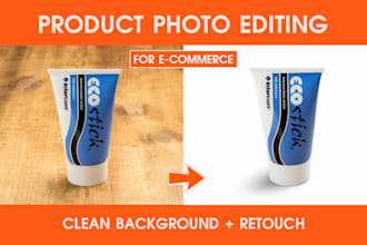 photoshop ecommerce product photo editing, retouching, white background