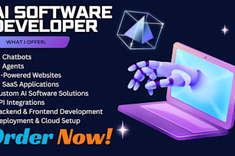 be software developer, ai website, ai agent, ai saas, ai software, ai chatbot