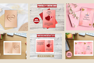 design cute customized greetings cards for any occasion