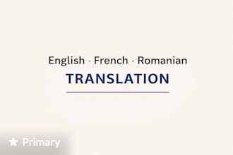 translate romanian english and french manually