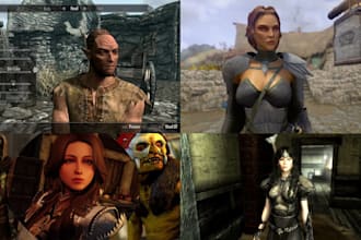 mod skyrim character assets armor npcs weapons quest mods follower and gear