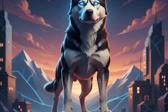 create professional ai digital art and custom illustrations for your brand