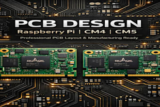 design your printed circuit board pcb for raspberry pi, cm4 cm5 pcb layout