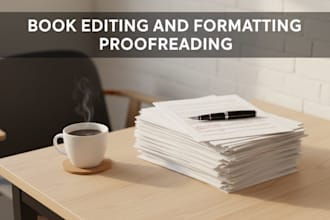 proofread and edit your novel with amazon kdp formatting and polish